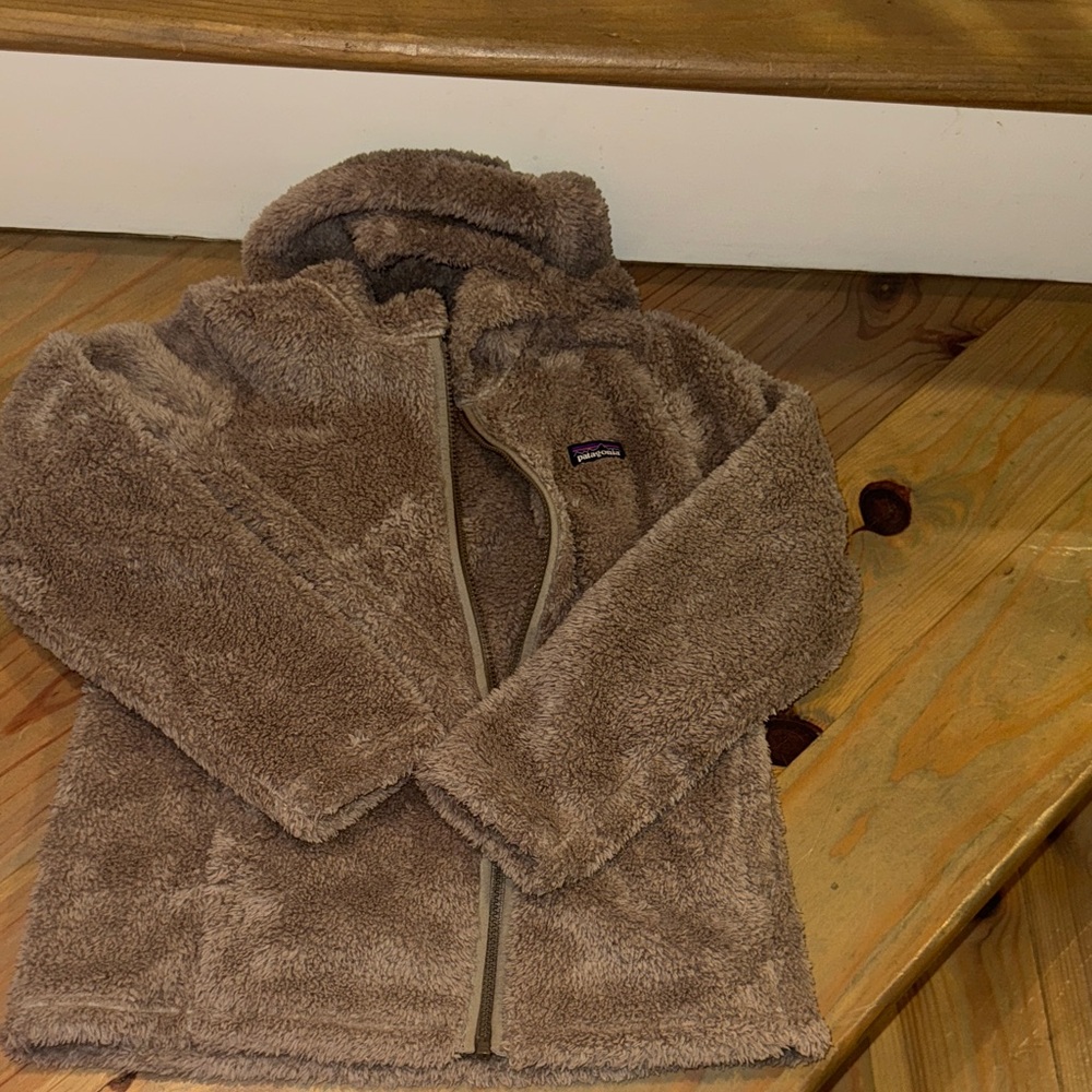 Patagonia Kids Tan Fleece Jacket